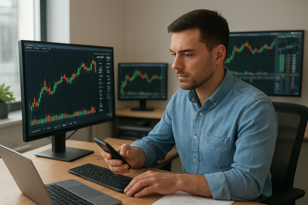 Homem-analisando-graficos-financeiros-no-escritorio-1024x683 Como Construir um Império Financeiro Começando do Zero