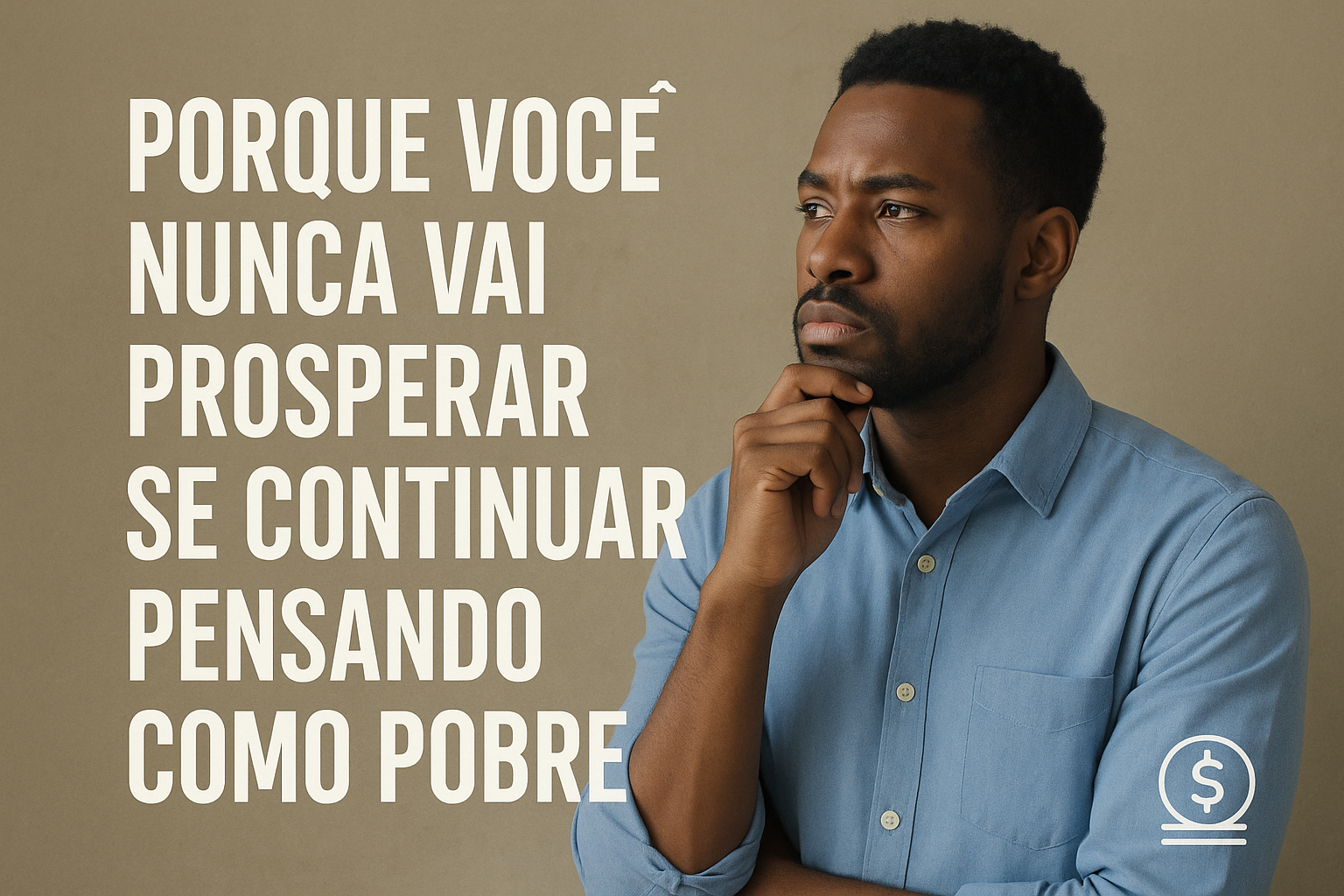 Você nunca prospera se continuar pensando como pobre