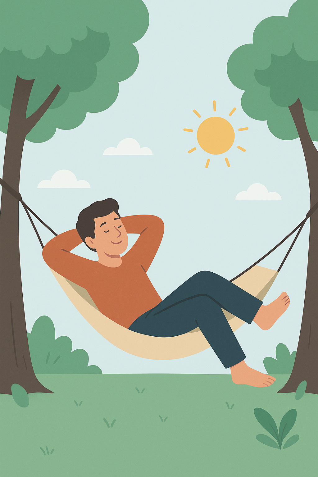 Relaxando-na-rede-ao-sol Como Criar Fontes de Renda Passiva e Ter Mais Tempo