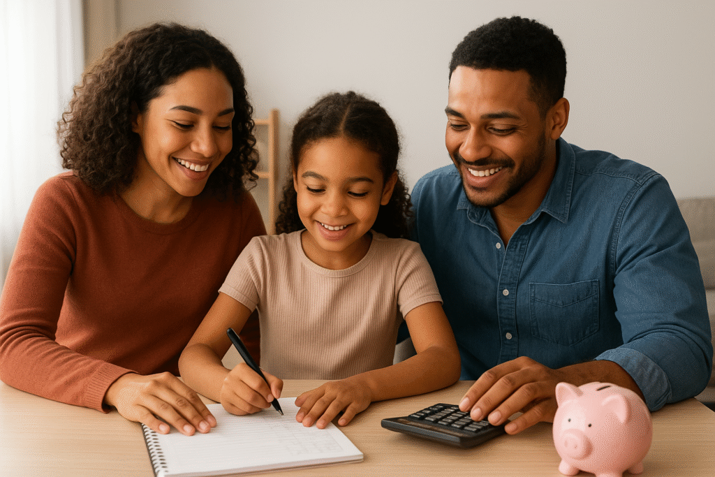 familia-feliz-planejando-financas-em-casa-1024x683 O Guia Completo para Sair das Dívidas